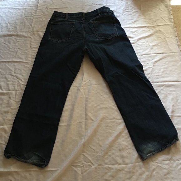 One (1) Pair Old Navy Loose Dark Blue Jeans. - Picture 2 of 2